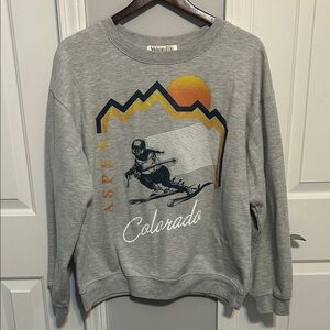 Aspen Colorado Gray crewneck